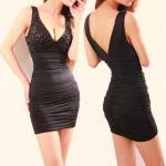Temperament Low-cut V Collar Nightclub Slim Dress