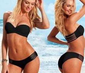 Black Sexy Hollow Bikini Swimsuit